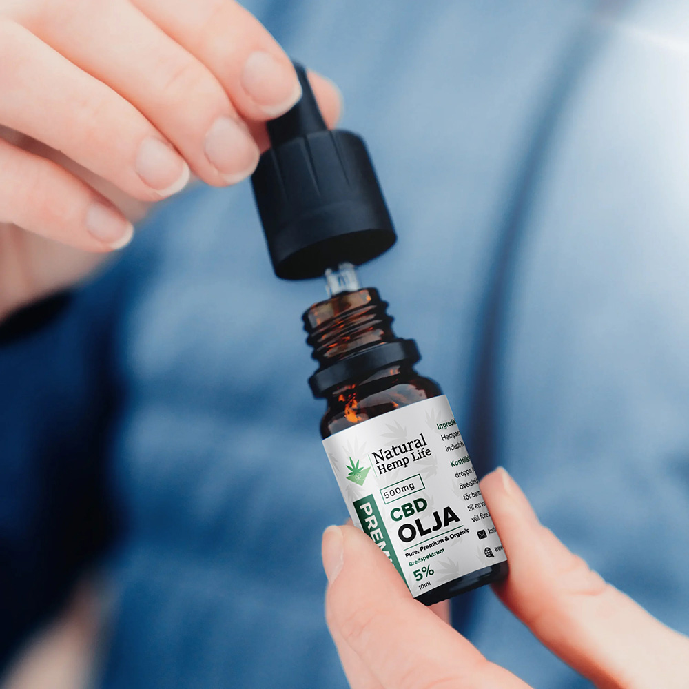 Nöjd kund använder CBD olja