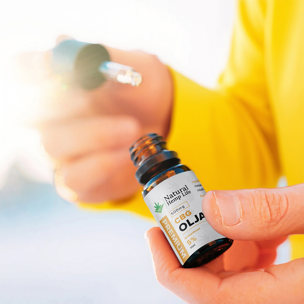 Nöjd kunder använder 10% CBG + CBD Olja